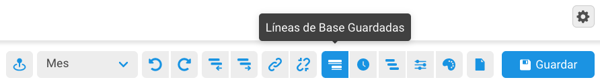 Botón líneas base